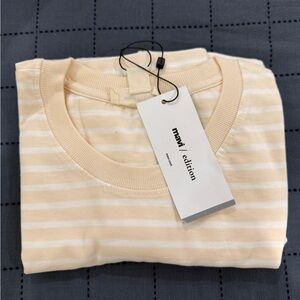 Mavi Edition Cream Striped Tee